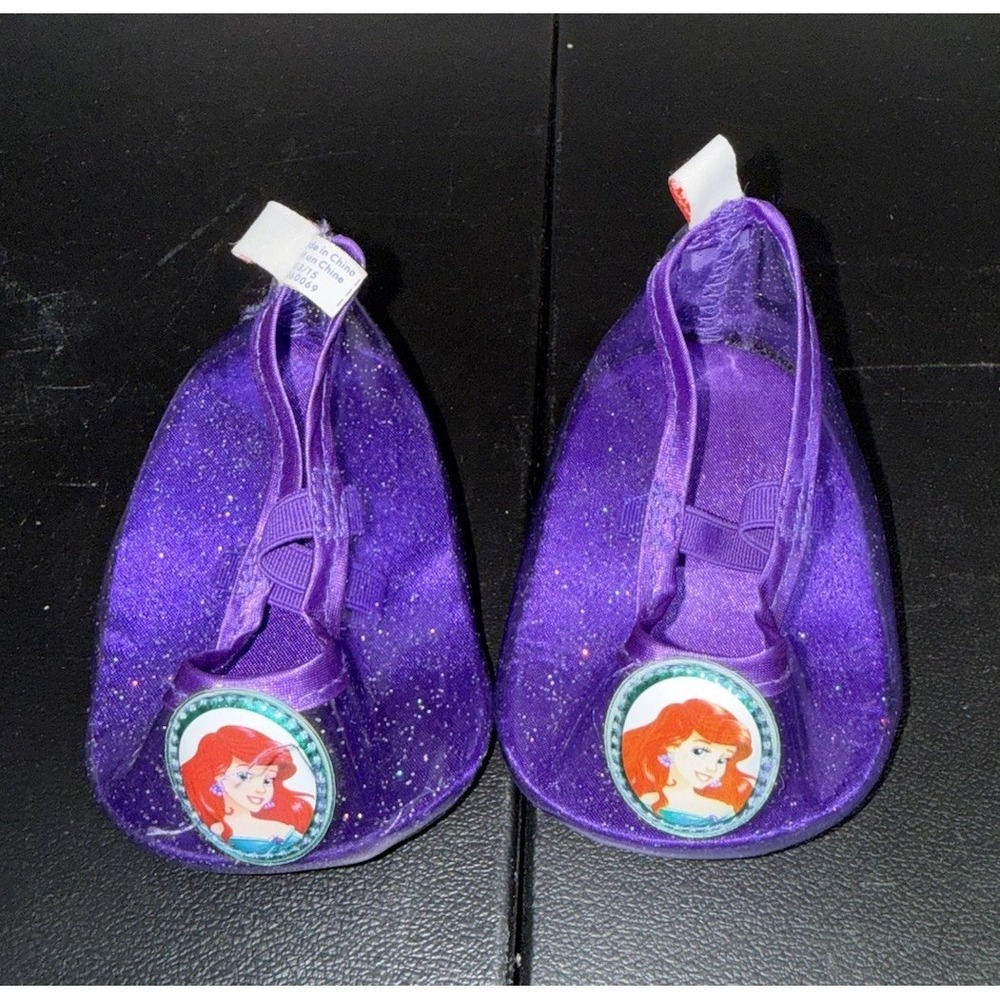 Build-A-Bear Ariel Cameo Limited Edition Purple Sparkly High Heel BABβ Shoes